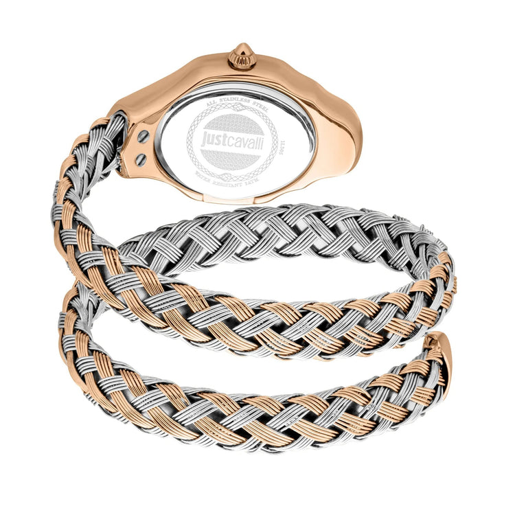 Just Cavalli Signature Snake Twined Two Tones RG Blue image 1