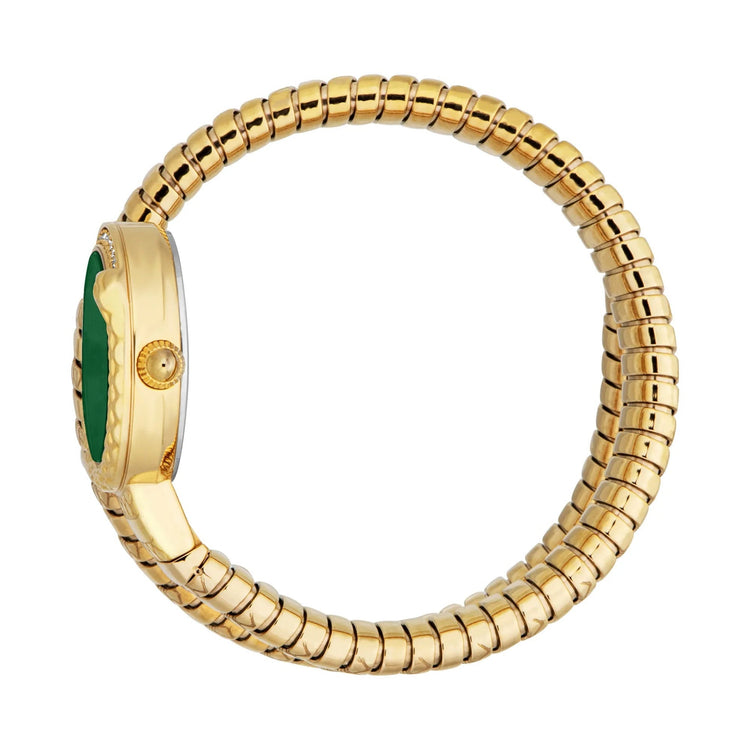 Just Cavalli Signature Snake Cerchio Snake Yellow Gold Bottle Green image 2