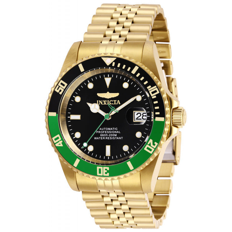 INVICTA Men's Pro Diver Automatic 42mm Jubilee Bracelet 200m Watch Gold/Sprite