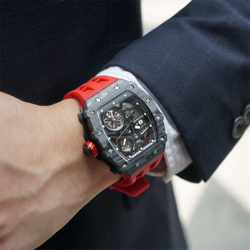 TSAR BOMBA Elemental-Carbon Fiber Automatic Watch TB8209CF