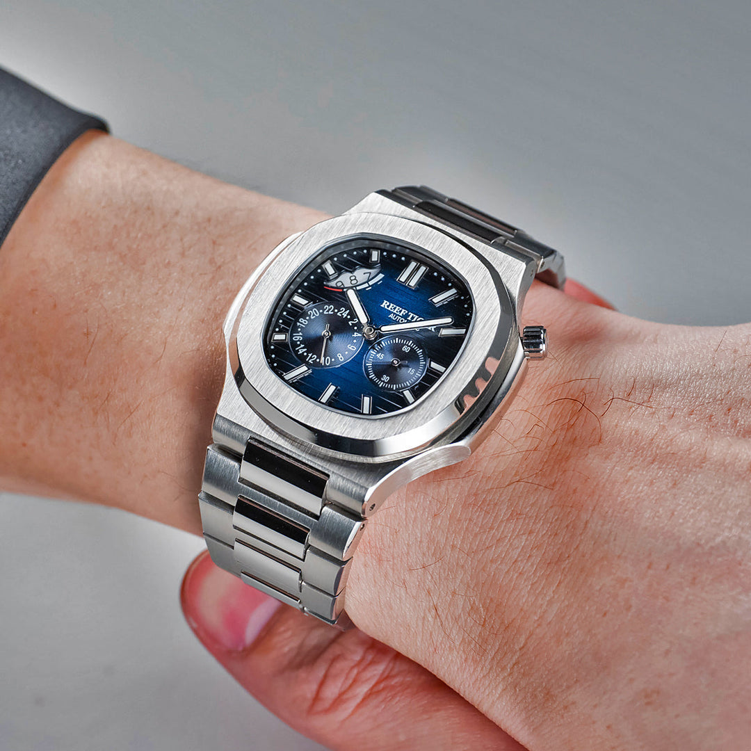 Reef Tiger Men's Peak 44mm Square Crystal Bezel Automatic Watch RGA2019 image 4