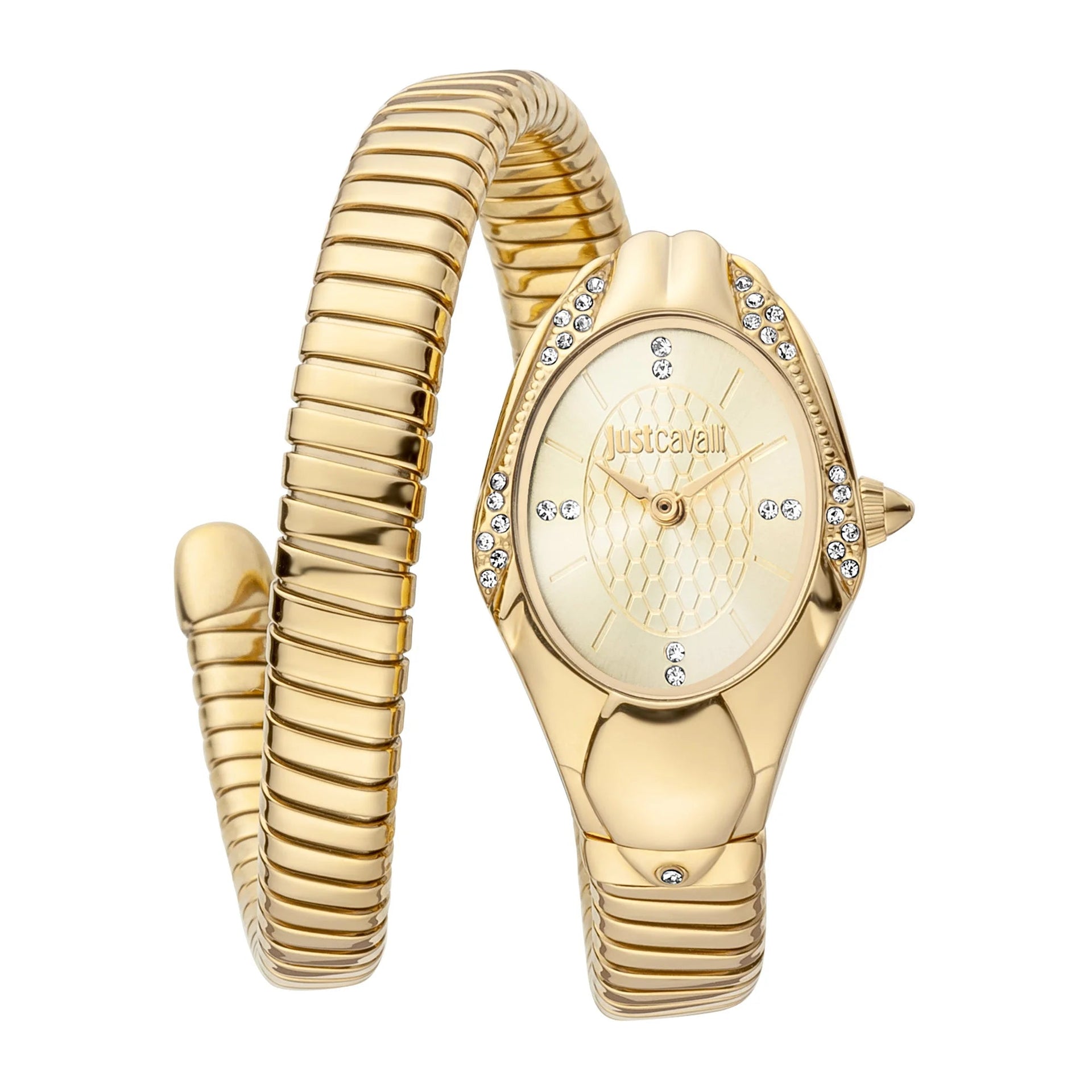 Just Cavalli Signature Snake Regali Yellow Gold image 0