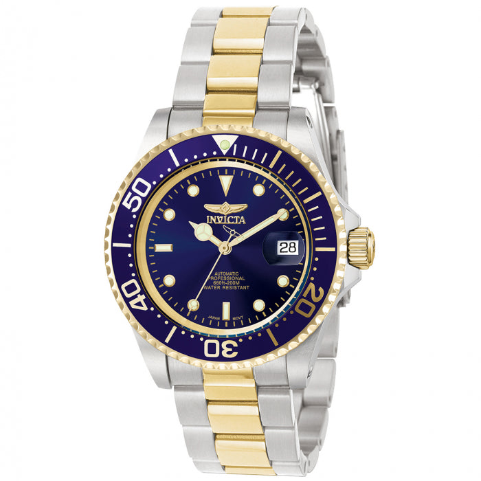 INVICTA Men's Pro Diver Automatic 40mm Watch Two Tone Blue