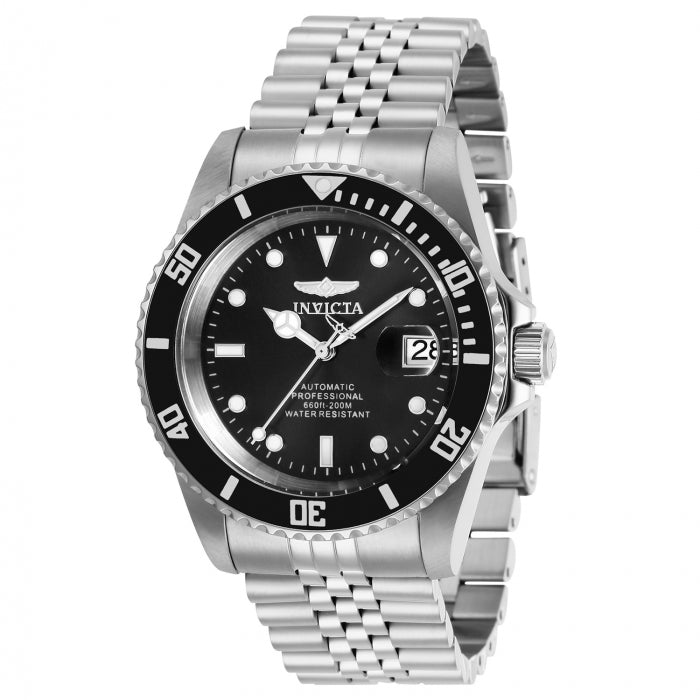 INVICTA Men's Pro Diver 42mm Jubilee Automatic Pro Diver Watch Silver/Black