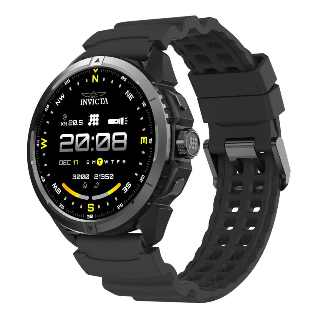 INVICTA I-TECH ITECH-009 Men's Watch - Smartwatch Movement - Stainless Steel with Black Dial - 47mm