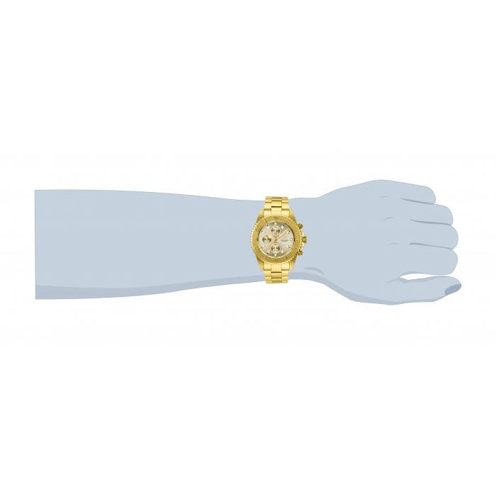 INVICTA Men's Pro Diver Sea Dweller 43mm Chronograph Watch Gold