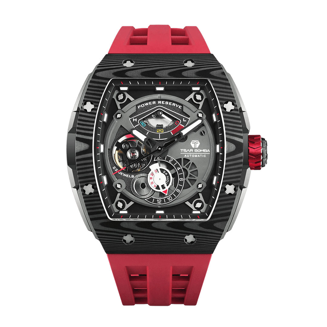 TSAR BOMBA Elemental-Carbon Fiber Automatic Watch TB8210CF