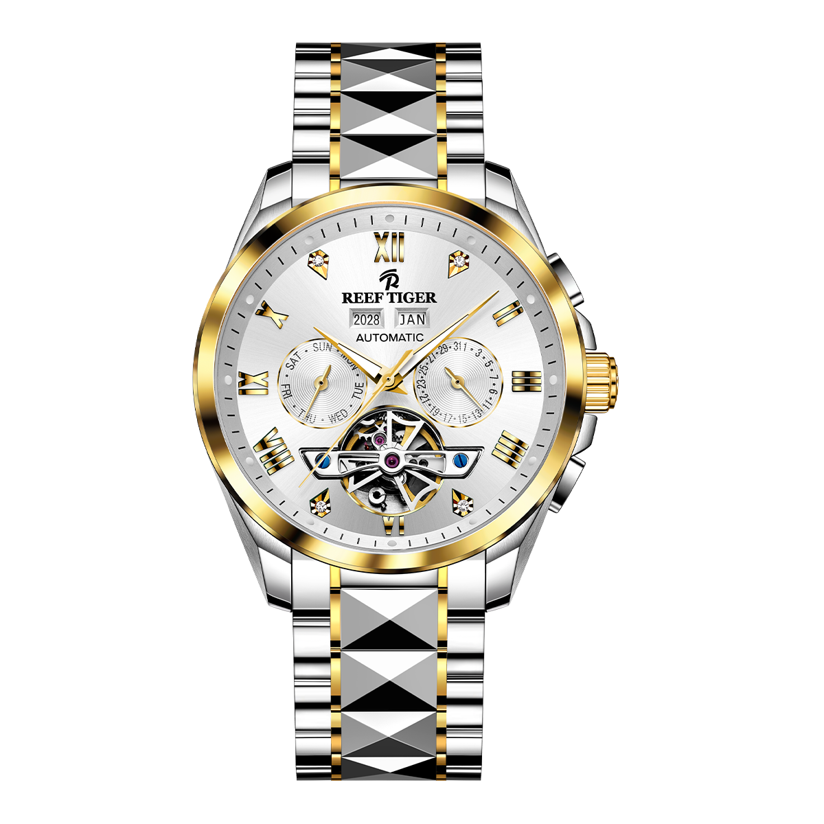 Reef Tiger Men's Classic Motion Day Date Automatic Watch RGA8235 image 0