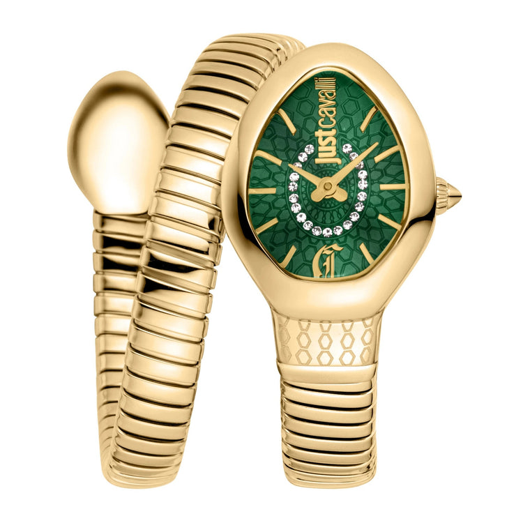 Just Cavalli Signature Snake Eclisse Yellow Gol Green image 0