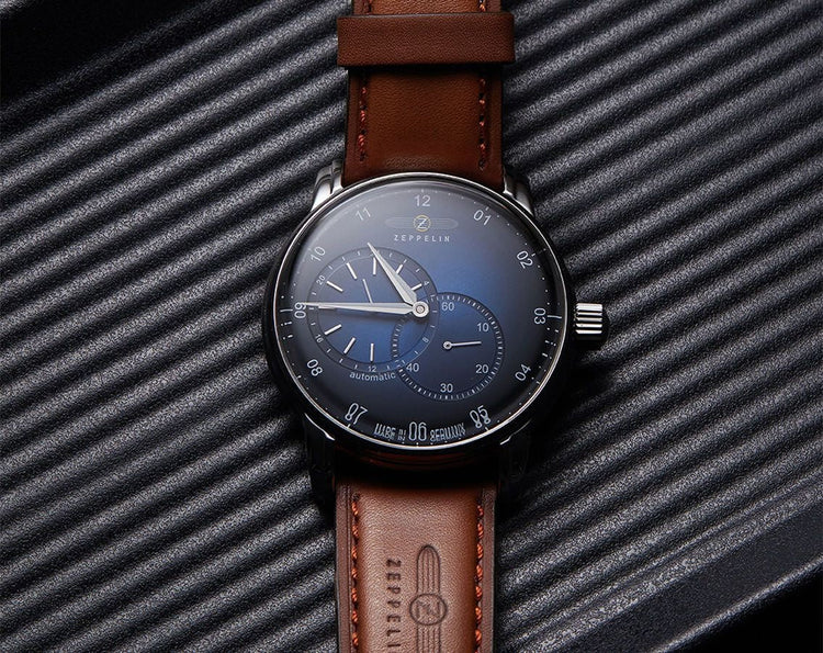 ZEPPELIN Men's New Captains Line Automatic Leather Watch 86623 image 4