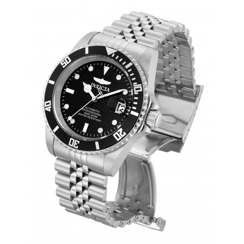 INVICTA Men's Pro Diver 42mm Jubilee Automatic Pro Diver Watch Silver/Black