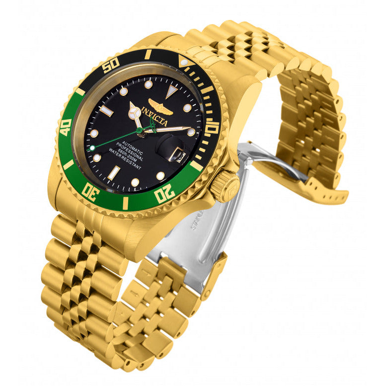 INVICTA Men's Pro Diver Automatic 42mm Jubilee Bracelet 200m Watch Gold/Sprite