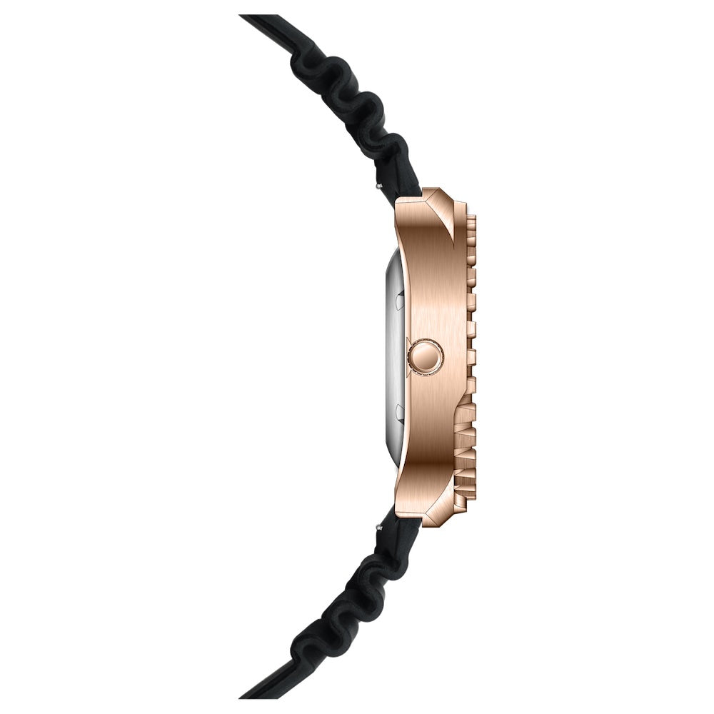 RIEDENSCHILD PRECISION INSRUMENTS GERMANY Divers Taucheruhr 1000m Helium Valve Watch Rose Gold/Black image 2