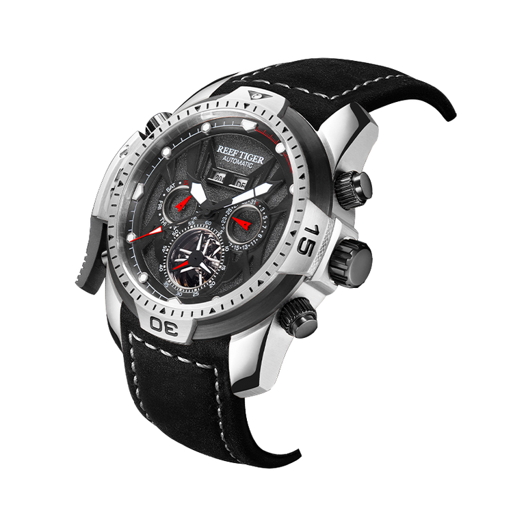 Reef Tiger Men's Aurora Transformers Skeleton Automatic Mechanical Watch image 1
