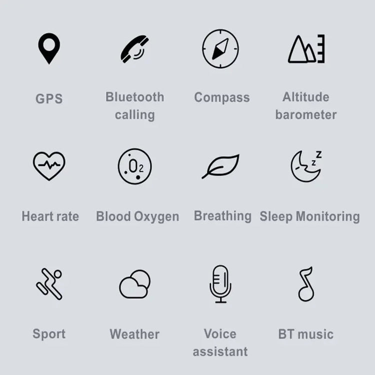 NORTH EDGE Tactical Battalion GPS Smart Watch image 3