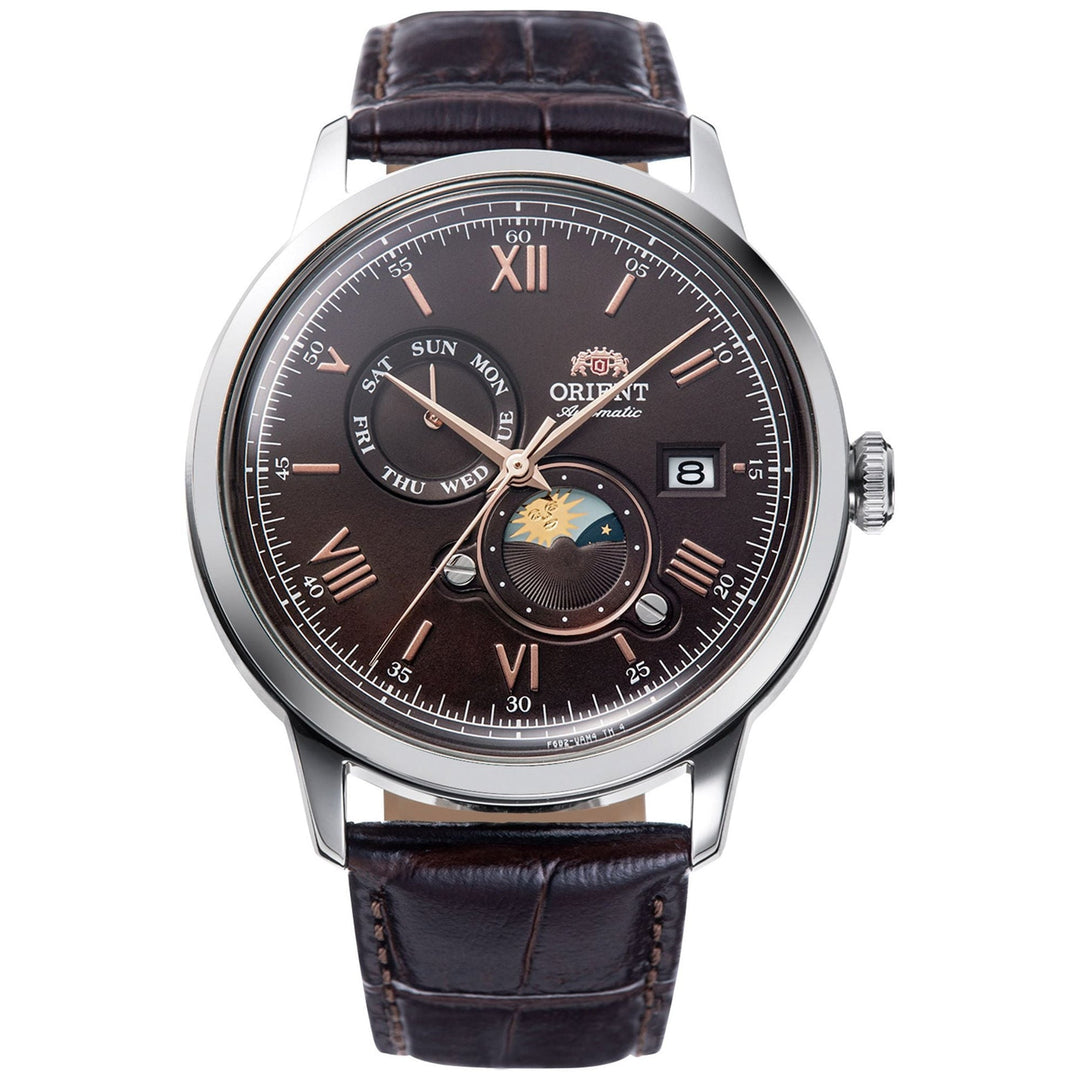 ORIENT Men's Bambino Moonphase Automatic Classic Watch RA-AK0804Y image 0