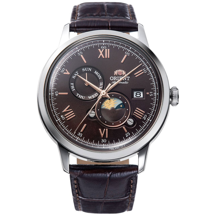 ORIENT Men's Bambino Moonphase Automatic Classic Watch RA-AK0804Y image 0