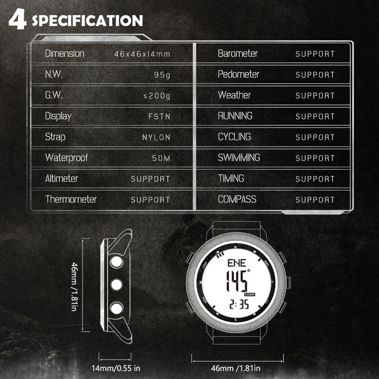 NORTH EDGE Tactical Apache 46 Watch Nylon image 14
