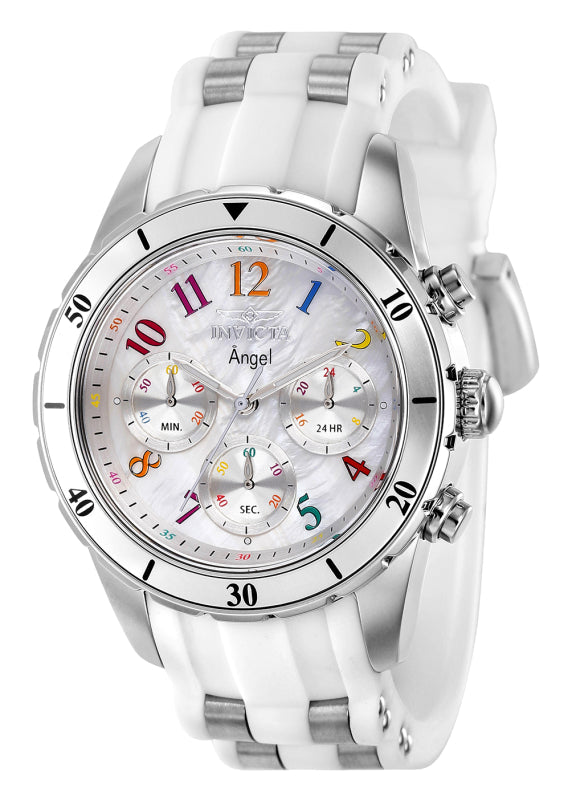 INVICTA Women's Sport Angel 40mm Chronograph Silicone Strap Watch