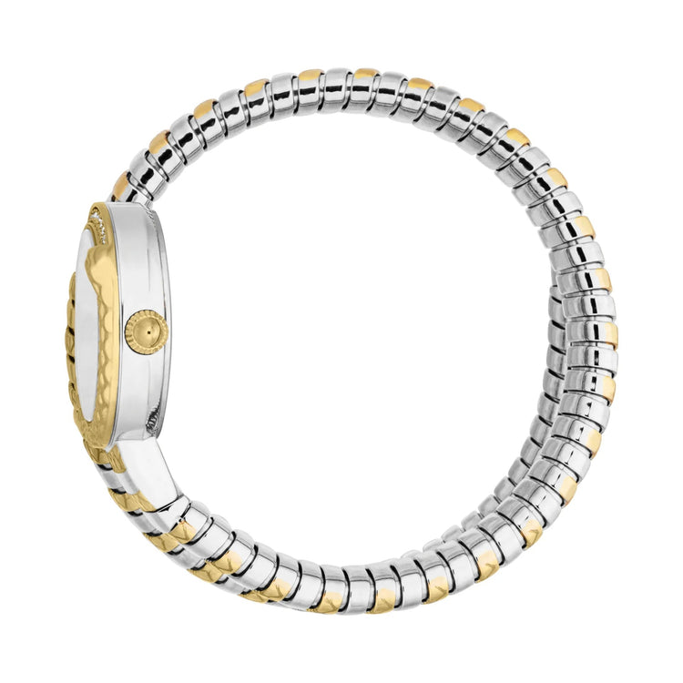 Just Cavalli Signature Snake Cerchio Snake Two Tones YG Silver Grey image 2
