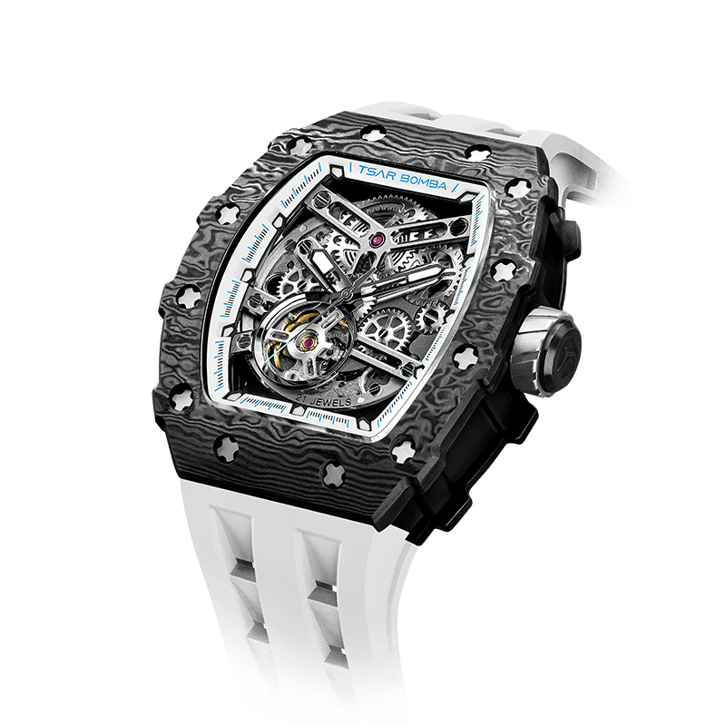 TSAR BOMBA Elemental-Carbon Fiber Automatic Watch TB8208CF
