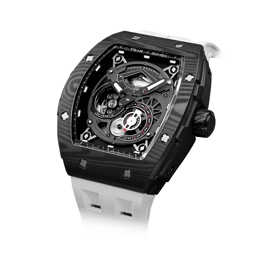 TSAR BOMBA Elemental-Carbon Fiber Automatic Watch TB8210CF