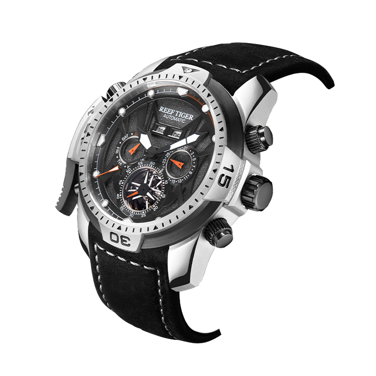 Reef Tiger Men's Aurora Transformers Skeleton Automatic Mechanical Watch image 1