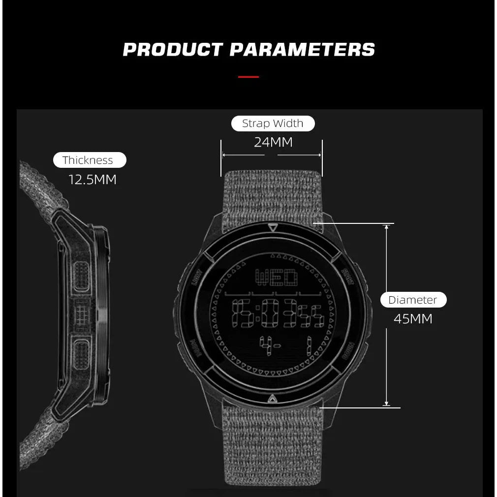 NORTH EDGE Tactical Alps Watch Black Nylon image 12