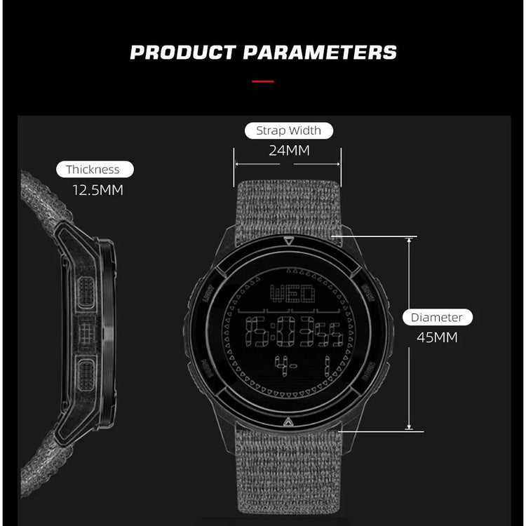 NORTH EDGE Tactical Alps Watch Black Nylon image 12