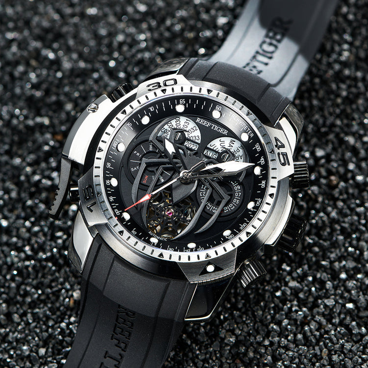 Reef Tiger Men's Aurora Spider Automatic Chronograph Watch image 2