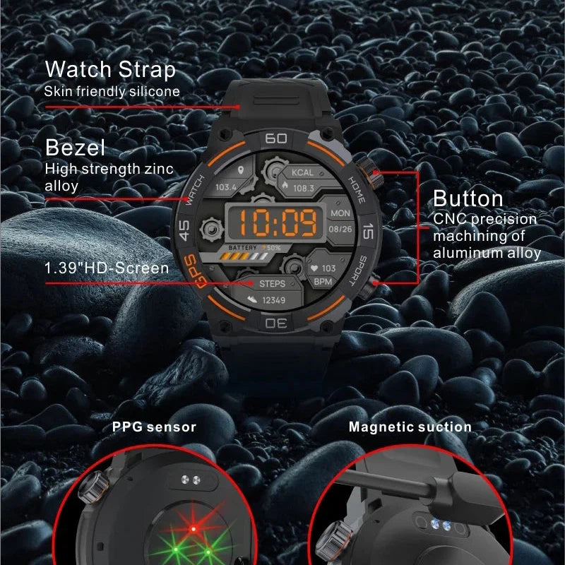 NORTH EDGE Tactical Battalion GPS Smart Watch image 6