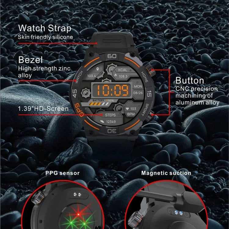 NORTH EDGE Tactical Battalion GPS Smart Watch image 6