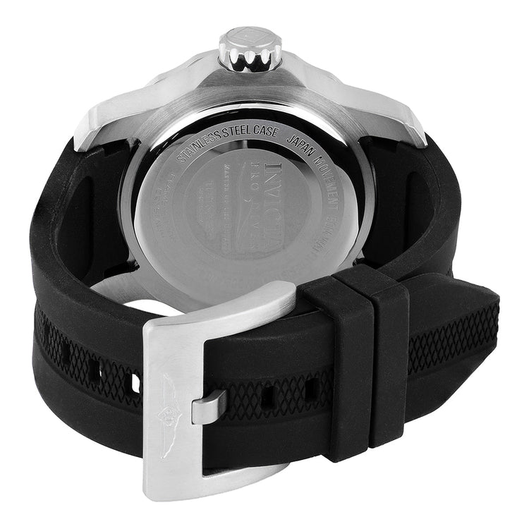 INVICTA Men's Pro Diver Colossus 48mm Chronograph Silicone Watch Silver/Black image 2