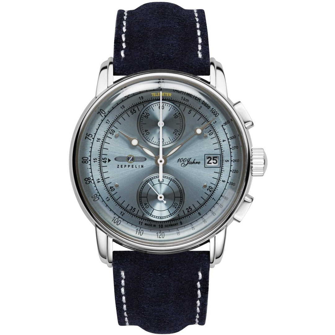 ZEPPELIN Men's 100 Jahre 8670-4 Chronograph Leather Watch image 0