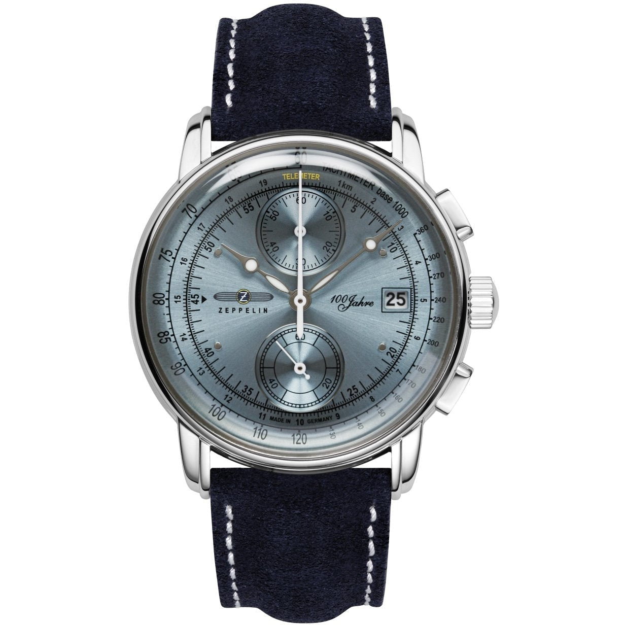 ZEPPELIN Men's 100 Jahre 8670-4 Chronograph Leather Watch image 0