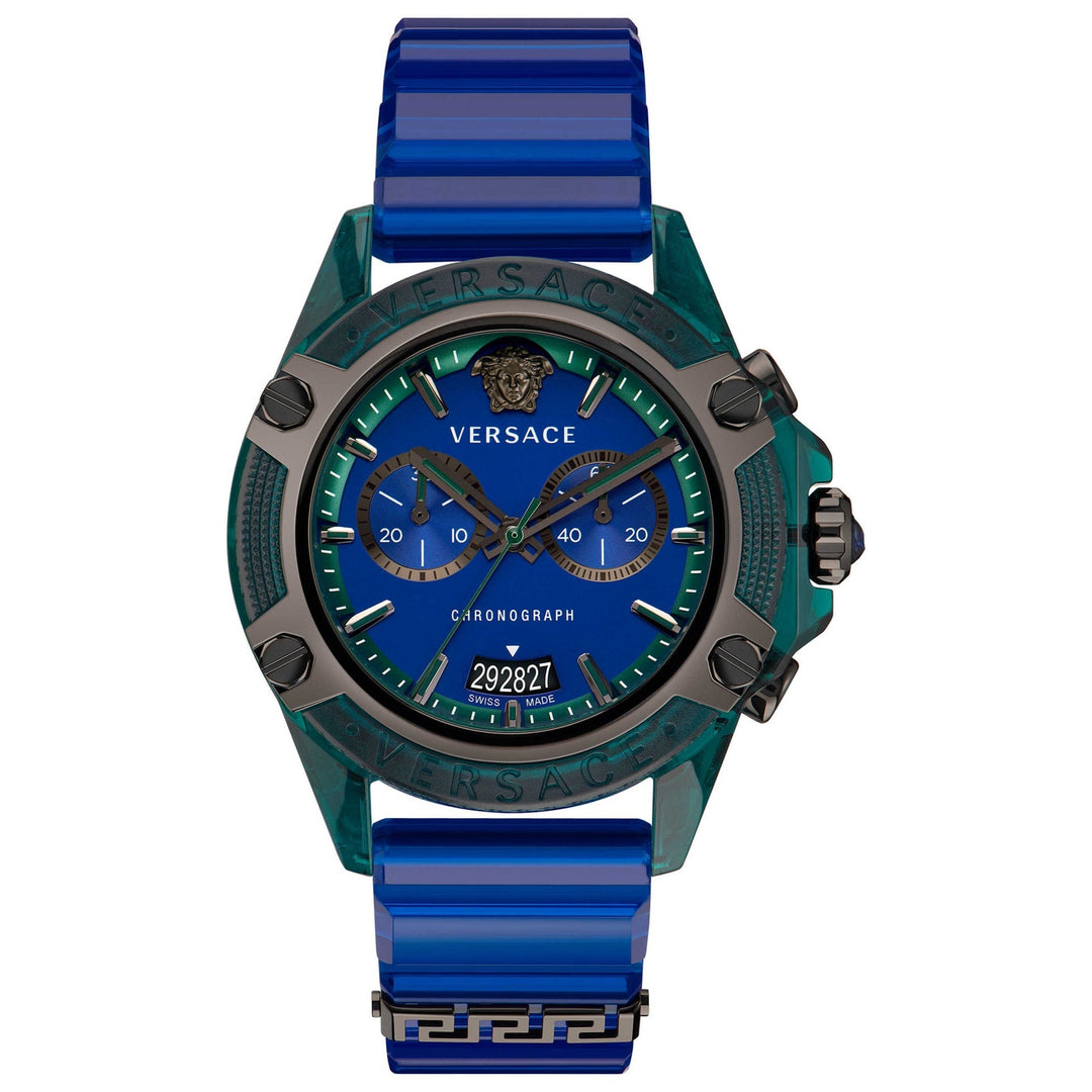 Versace Men's Iconic Watch Chronograph Active Green image 0