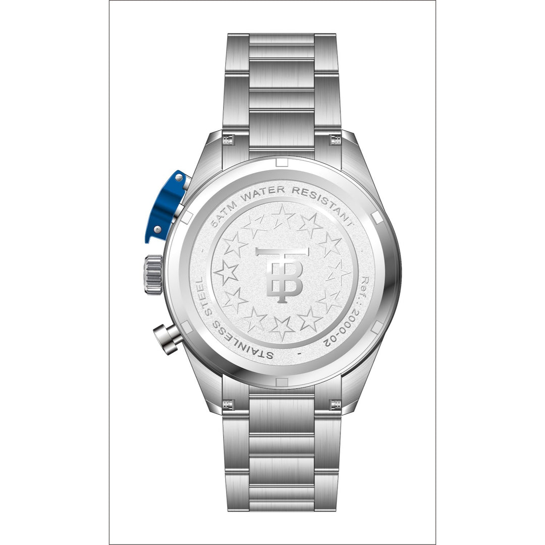 THUNDERBIRDS Aircraft F-16 Chronograph Watch Silver/Blue image 2