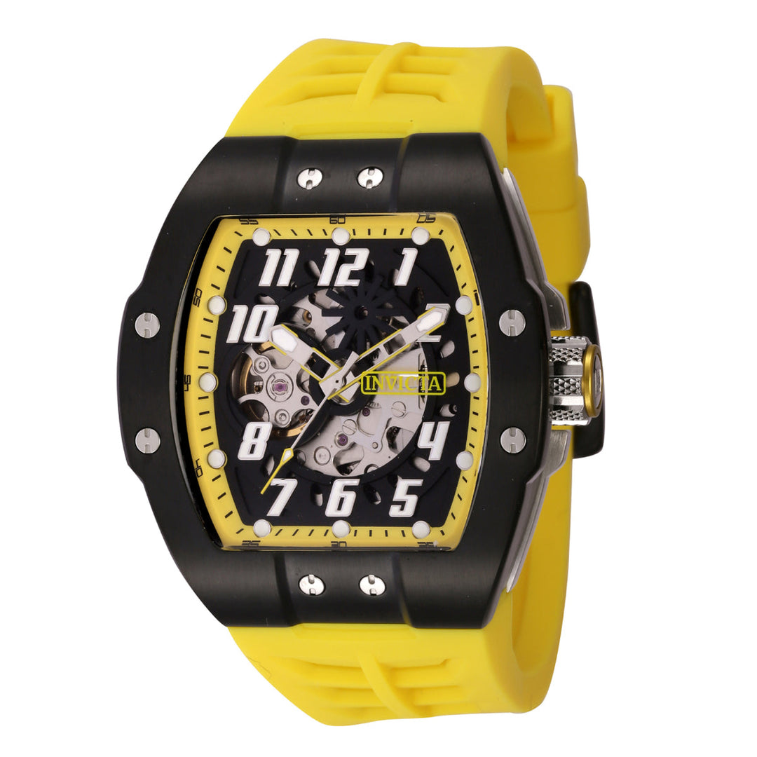 Invicta Men's S1 Rally 44mm Automatic Skeleton Watch Yellow