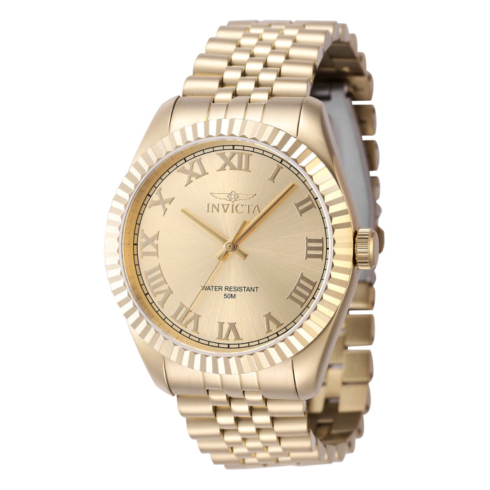 INVICTA Men's Classic 43mm Jubilee Bracelet Watch Gold Edition