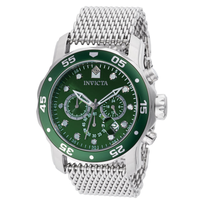 INVICTA Men's Pro Diver Colossus 48mm Steel Milanese Watch Mint Green