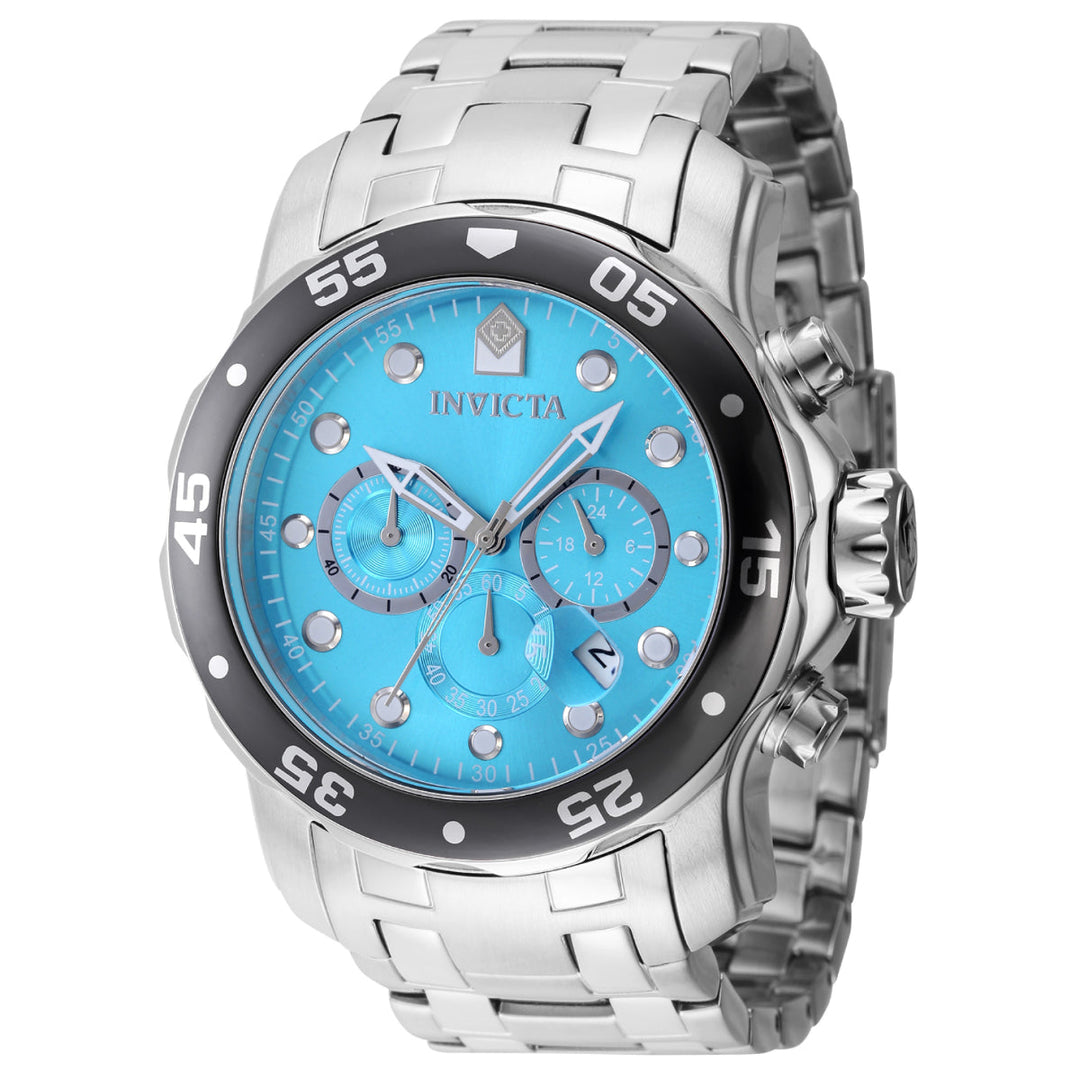 INVICTA Men's Pro Diver Colossus 48mm Steel Watch Silver/Maldivian Blue