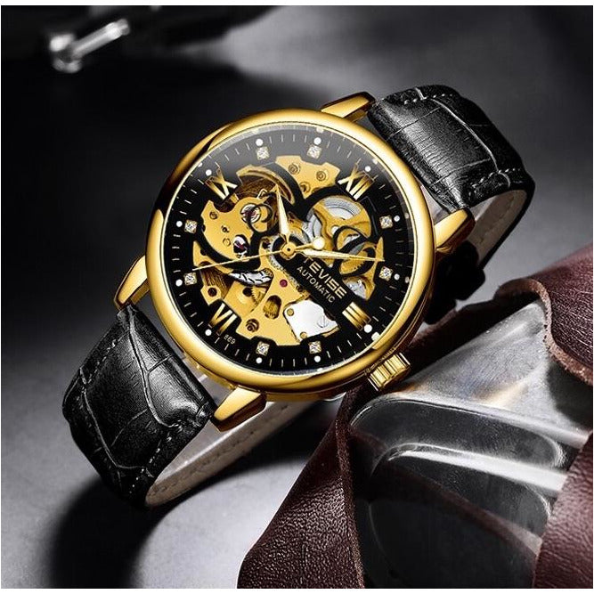 TEVISE Metropolis Leather Gold/Black Watch image 1