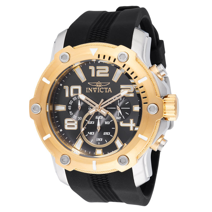 INVICTA Men's I-Force 52mm Chronograph Watch Silver/Gold