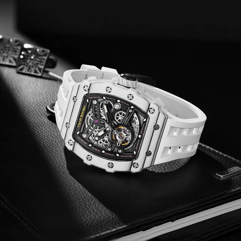 TSAR BOMBA Elemental-Carbon Fiber Automatic Watch TB8208CF