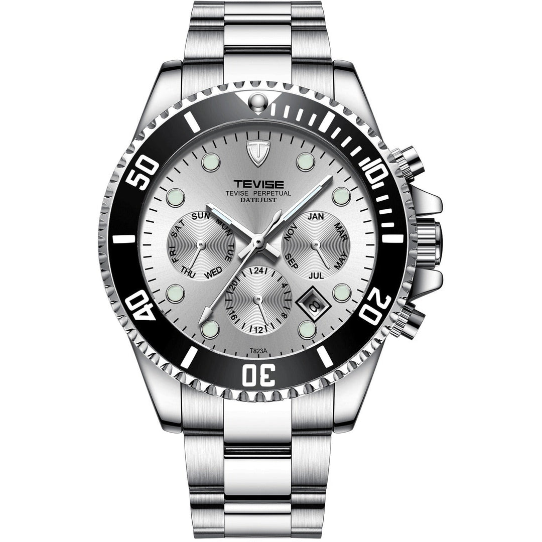 TEVISE Perpetual Automatic Silver Watch image 0