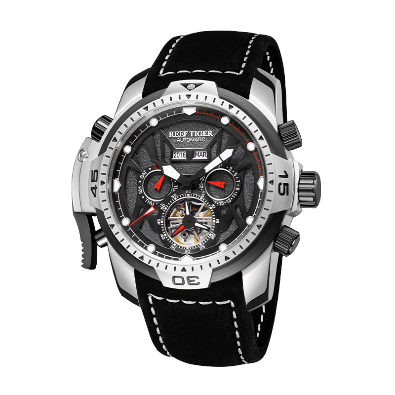 Reef Tiger Men's Aurora Transformers Skeleton Automatic Mechanical Watch image 8