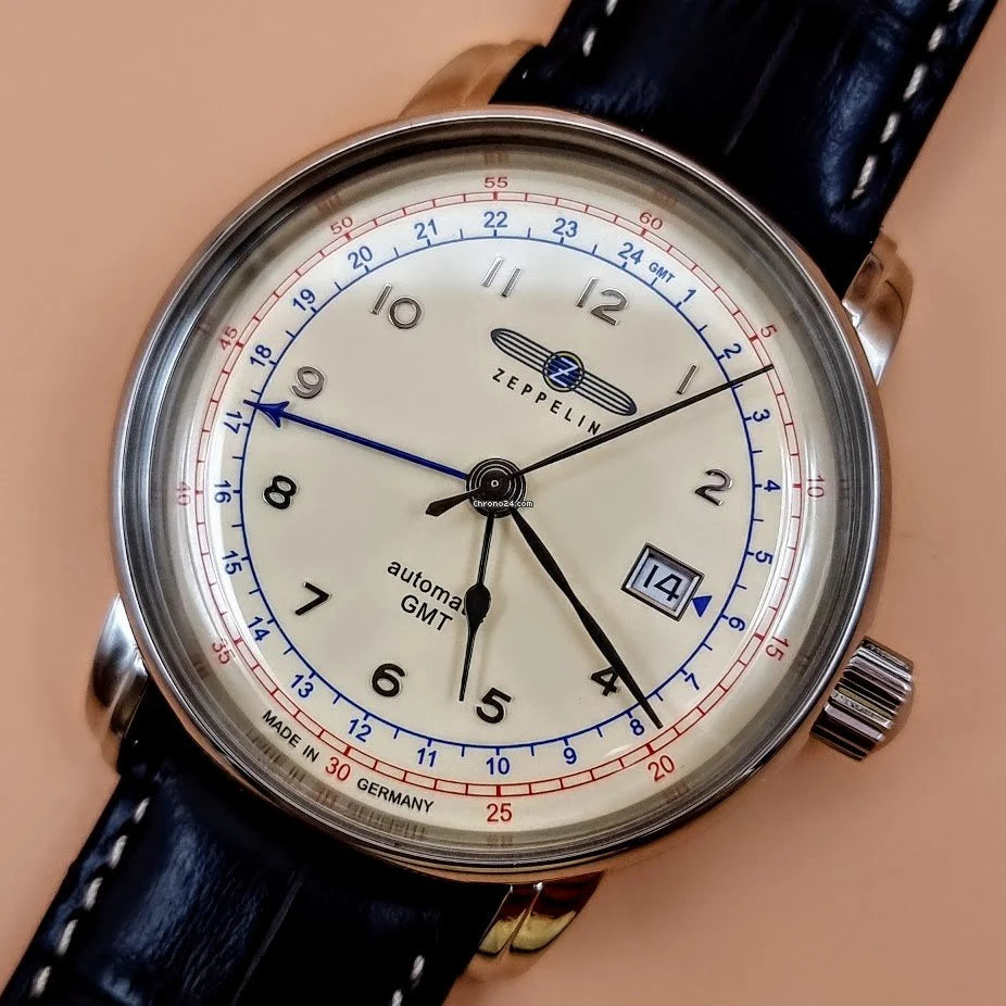 ZEPPELIN 7668-5 LZ126 Los Angeles Automatic Dual Time Watch image 2