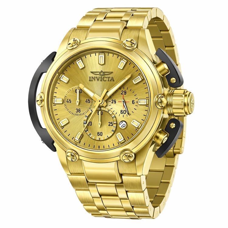 INVICTA Men's Coalition Forces X-Wing 46mm Chronograph Watch Gold Edition image 0