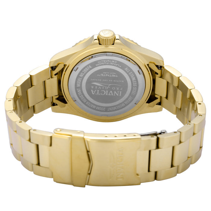 Invicta Men's Pro Diver 40mm Sea Urchin Watch Oyster Bracelet President Gold Blue image 3