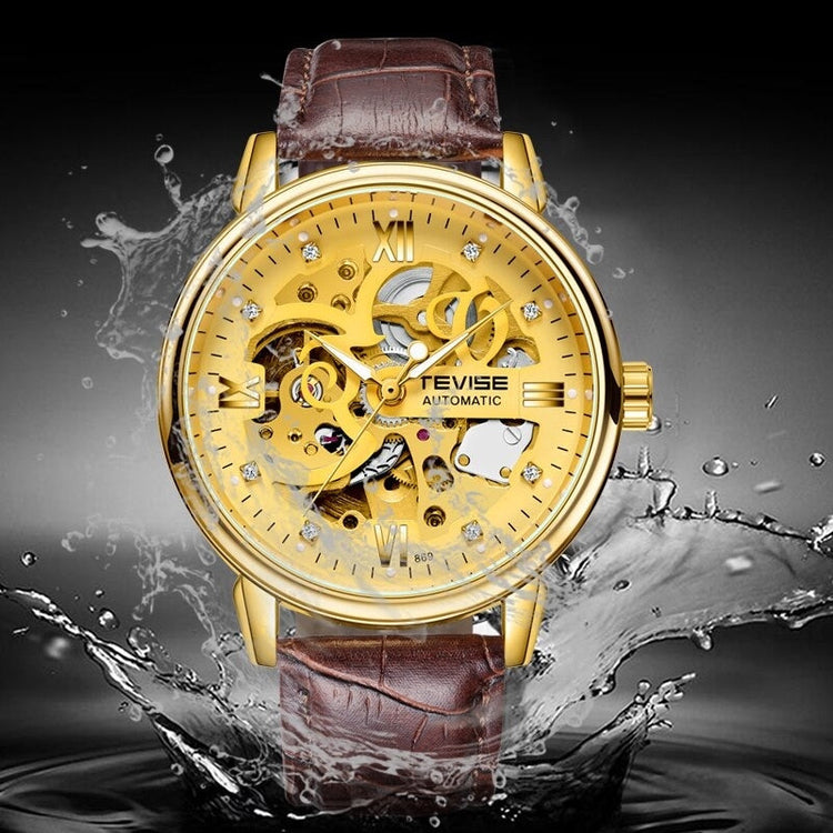TEVISE Metropolis Leather Gold/Black Watch image 5